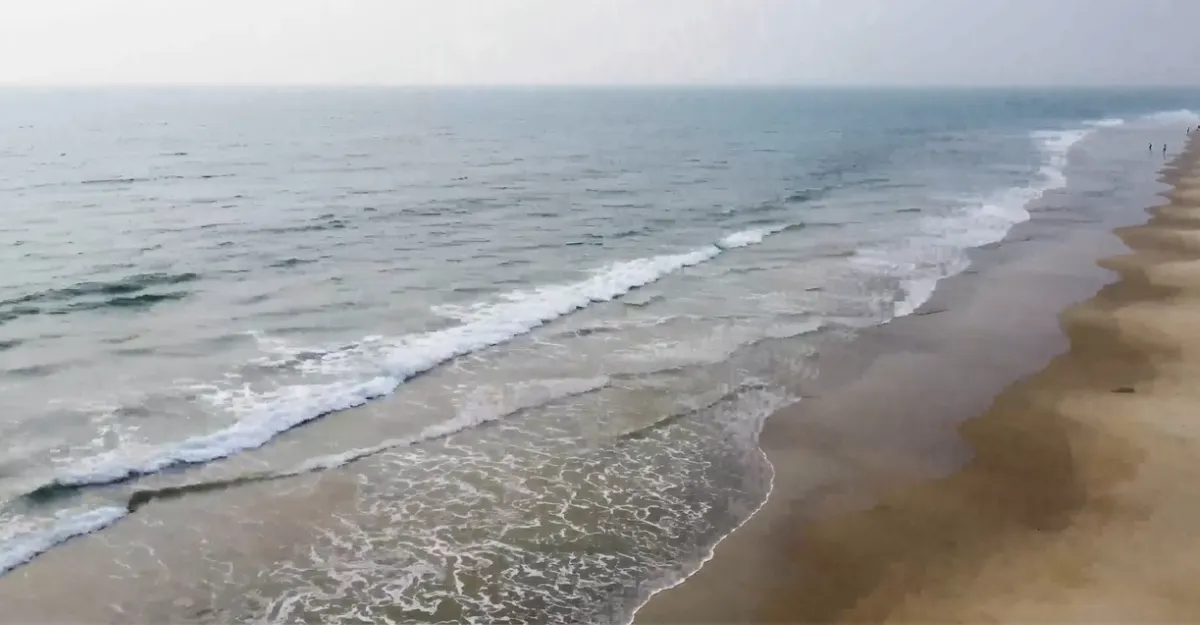 Serene view of Betalbatim Beach in Goa.